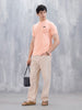 Wrogn Men's Henley T-Shirt | Orange