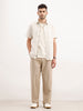 Loose Fit Cotton Trouser | Beige