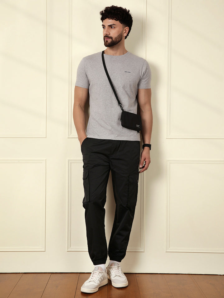 Loose Fit Cargo Jogger | Black