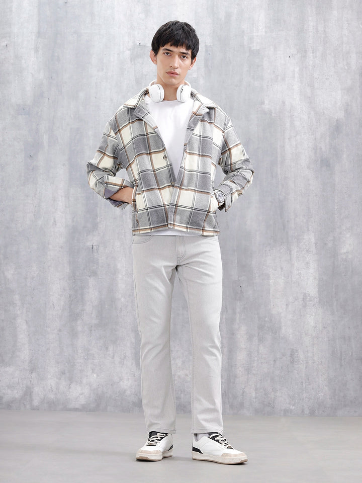 Classic Straight Fit Casual Jeans | Grey