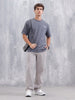 Men Loose Fit Corduroy Trousers | Grey