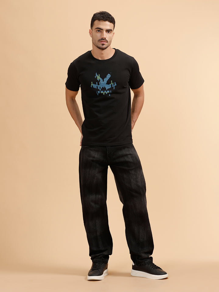 Heavy Fade Anti Fit Jeans | Black