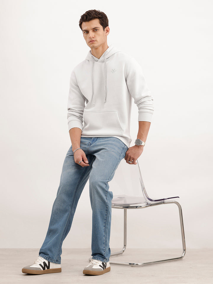 Regular Fit Hooded Sweatshirt  | Grey