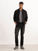 Washed Slim Fit Denim Jeans | Black