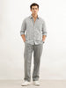 Regular Fit Checkered Shirt  | Grey
