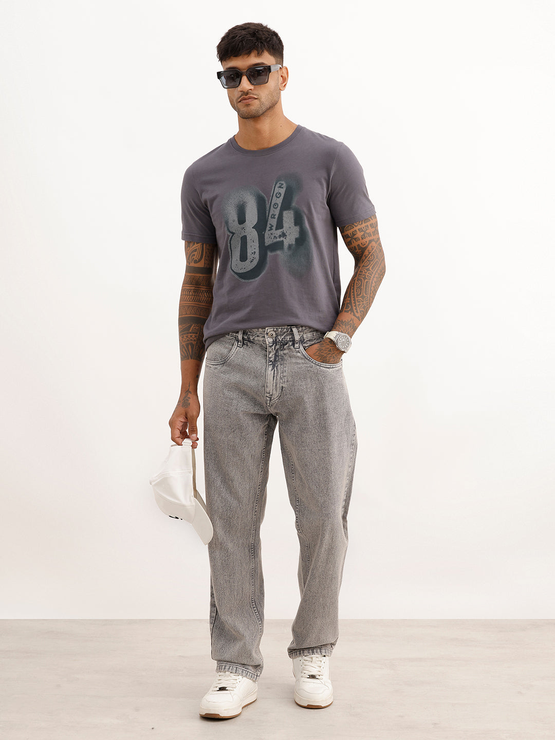 Classic Faded Anti Fit Denim | Grey