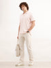 Solid Slim Fit Polo T-Shirt | Pink