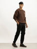 Solid Slim Fit Cargo Jogger | Black