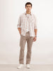 Slim Fit Checkered Shirt  | Pink