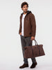 Solid Hooded Zipper Jacket | Brown