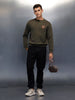 Men's casual relaxed cargo fit woven jogger | Black