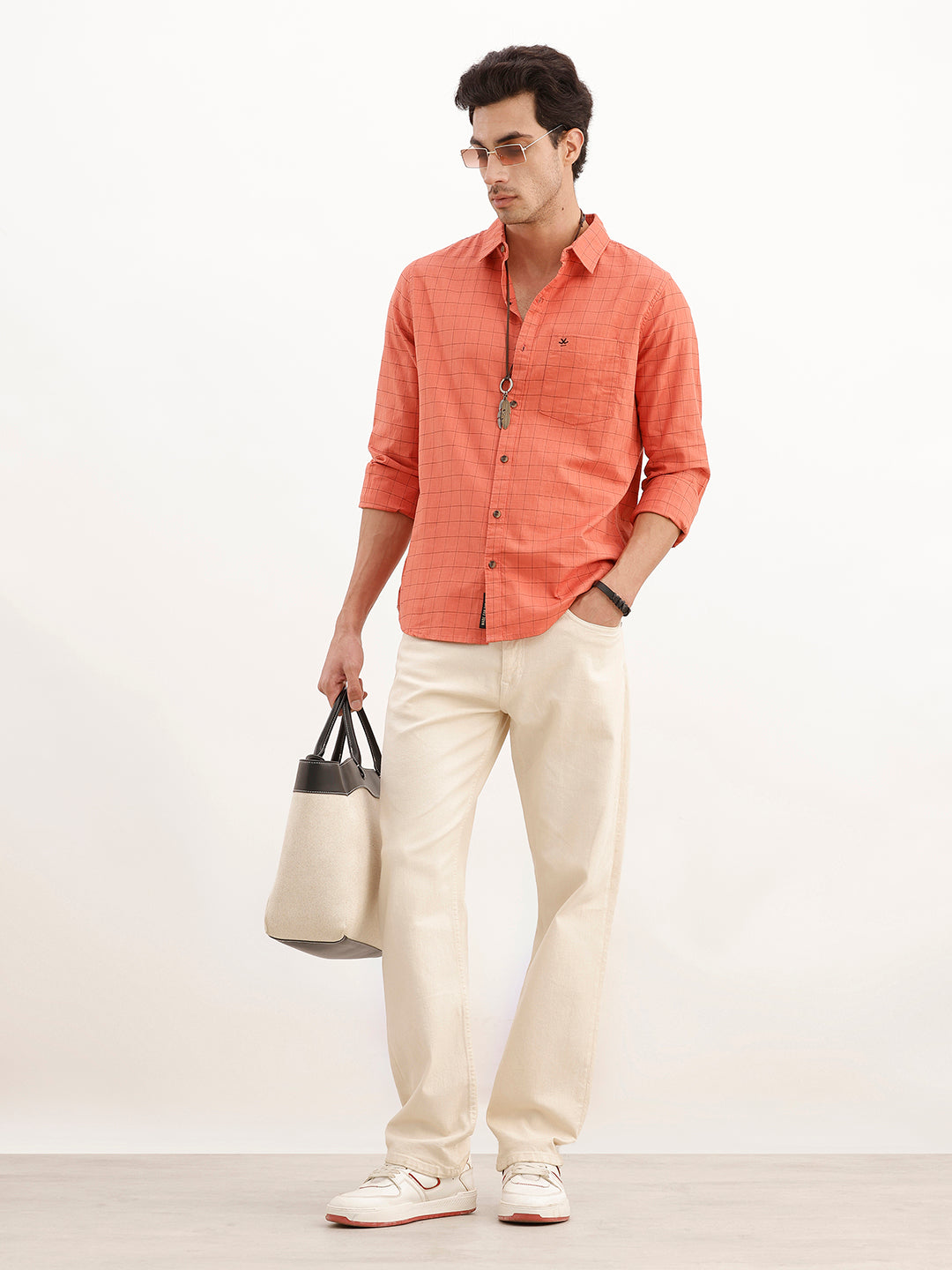 Classic Checkered Full Sleeve Shirt | Red