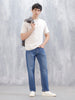 Men's Casual Anti Fit Jeans | Med Stone