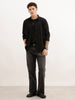 Solid Slim Fit Full Sleeve Shirt | Black | WSH02FSSL0315S