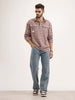 Oversized Fit Double Pocket Shirt | Red