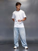 Men's Casual Oversized Tee  |  White