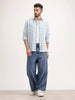 Textured Regular Fit Shirt | Light Blue