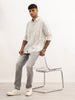 Slim Fit Checkered Full Sleeve Shirt | Off White