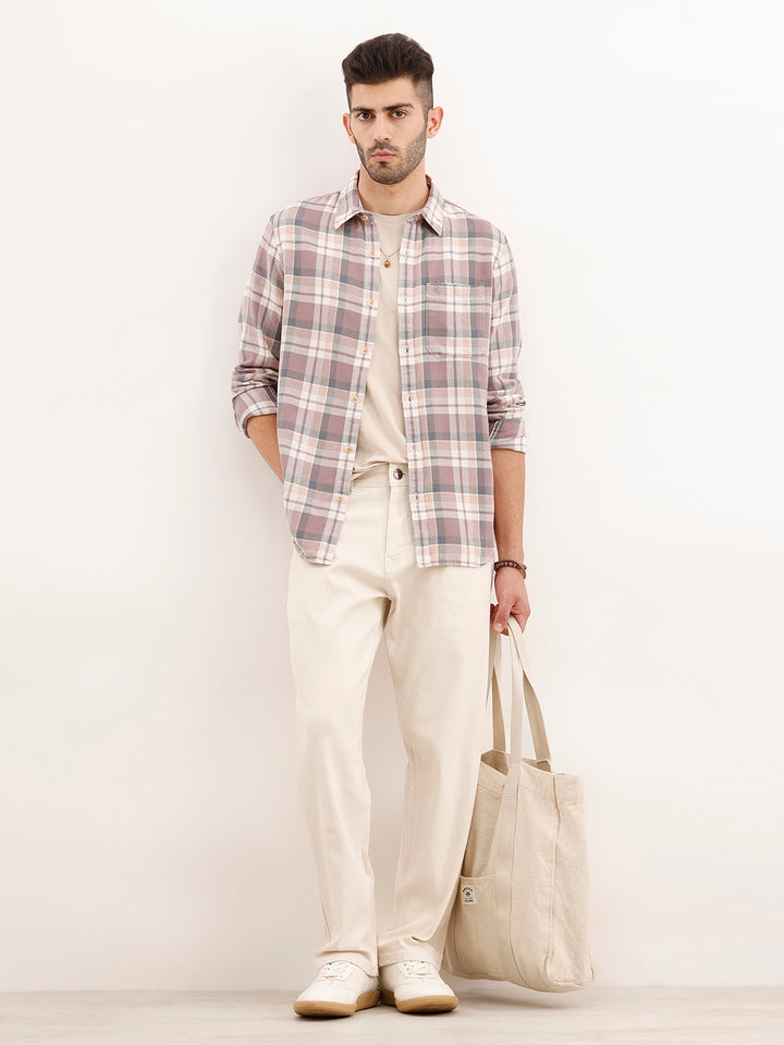 Oversized Fit Checkered Shirt | Multicolor