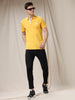 All Yellow Solid Polo T-Shirt