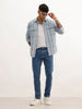 Slim Fit Solid Denim Jeans | Blue