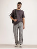 Loose Fit Cut & Sew Denim Jeans | Grey