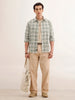 Regular Fit Checkered Shirt | Green