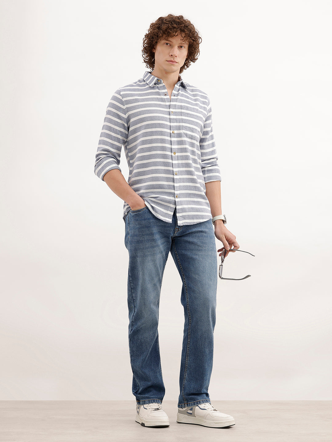 Anti Fit Faded Denim Jeans | Light Blue