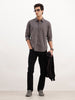 Solid Slim Fit Shirt | Dark Grey