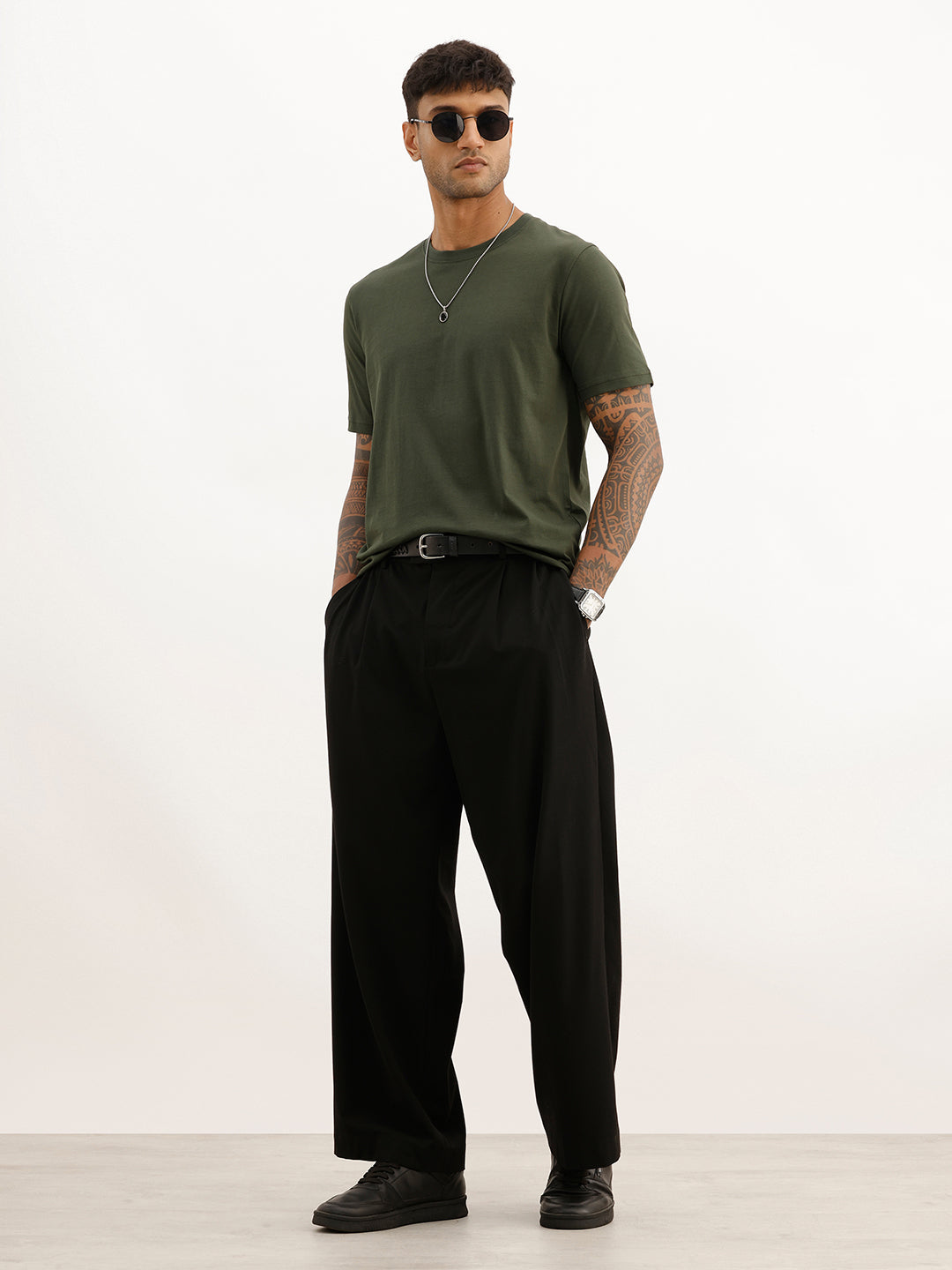 Core Basics Slim Fit T-Shirt | Essential  | Olive