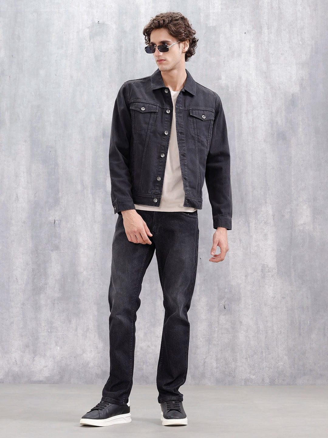Classic Straight Leg Casual Jeans | Dark Grey