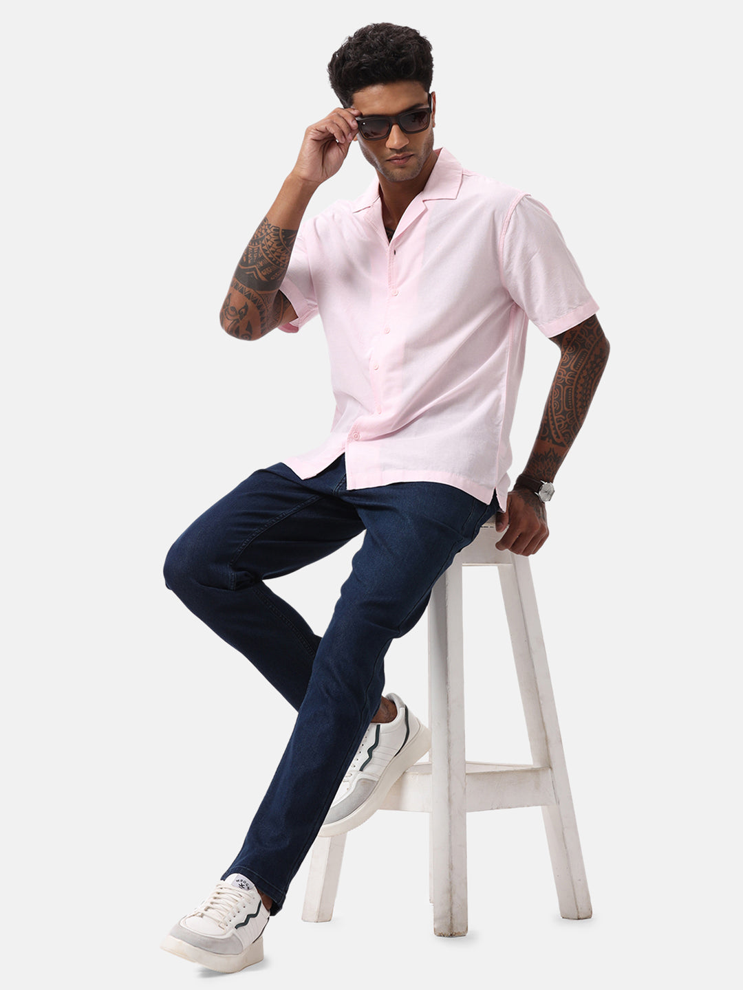 Light Pink Resort Collar Shirt