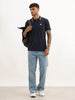Slim Fit Tipping Collar Polo T-Shirt | Navy Blue | WWTS280F