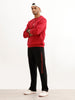 Classic Placement Printed Jogger | Black