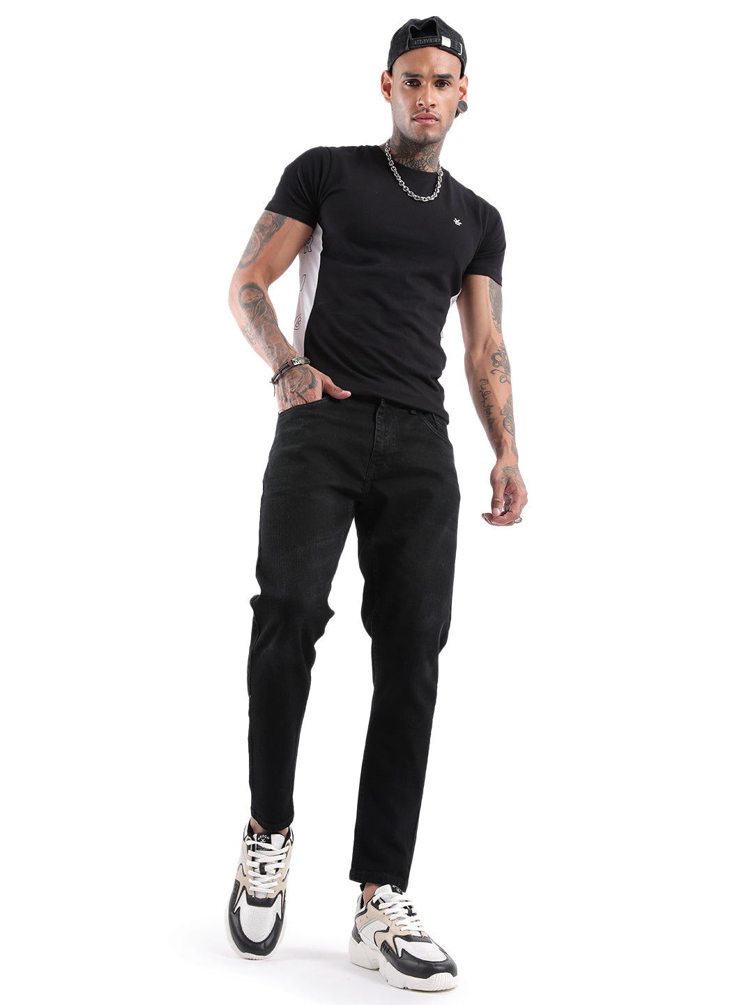 Skinny Crop Charcoal Black Jeans