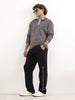 Relaxed Fit Placement Printed Jogger | Black
