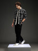 Wrogn Men's Casual Checkered Shirt | Black