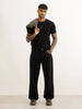 Solid Loose Fit Denim Jeans | Black