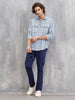 Slim Fit Cotton Stetch Chino I Blue