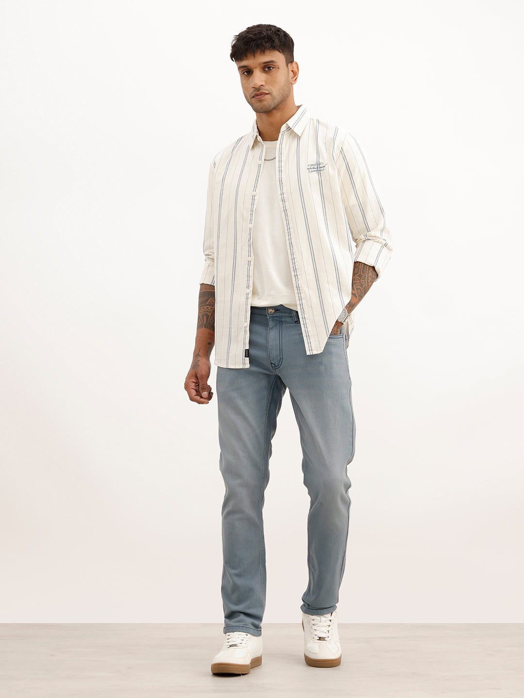 Solid Slim Fit Denim Jeans | Blue