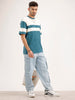 Oversized Fit Cut & Sew T-Shirt | Green