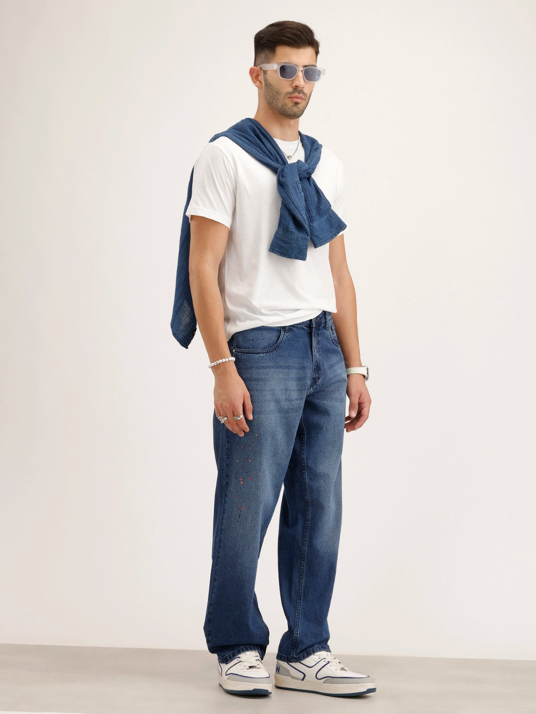 Anti Fit Placement Printed | Light Blue