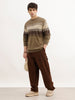 Classic Regular Fit Striped T-Shirt | Olive | WSW02FSRE1042W