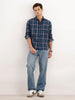 Blue Charcoal Checked Shirt