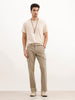 Solid Straight Fit Utility Trouser | Beige