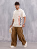 Graphic Printed Casual Look T-shirt | Beige