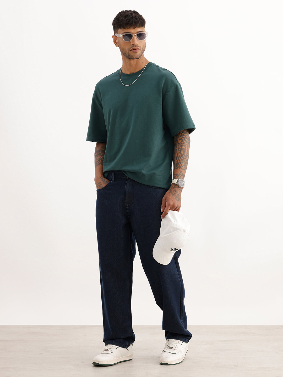 Core Basics Oversized Fit T-Shirt | Green