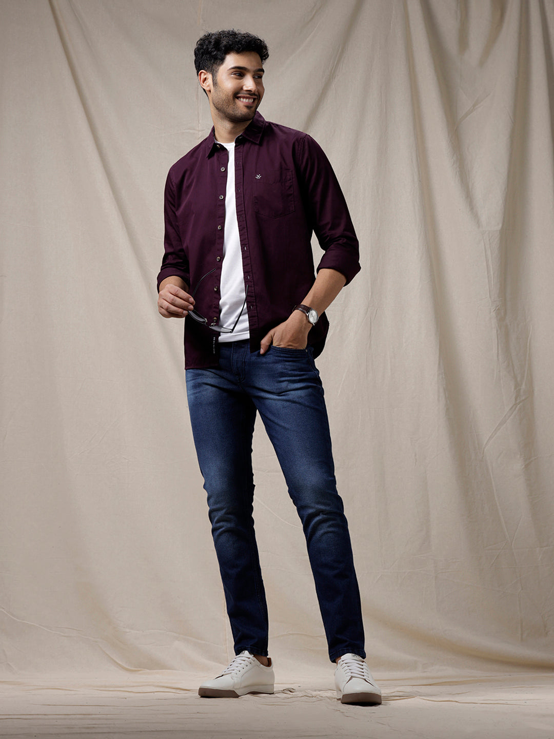 Solid Ease Casual Jeans