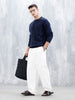Men's Casual Cabel Knit Sweater  | Black