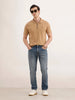 Faded Slim Fit Denim Jeans | Light Blue